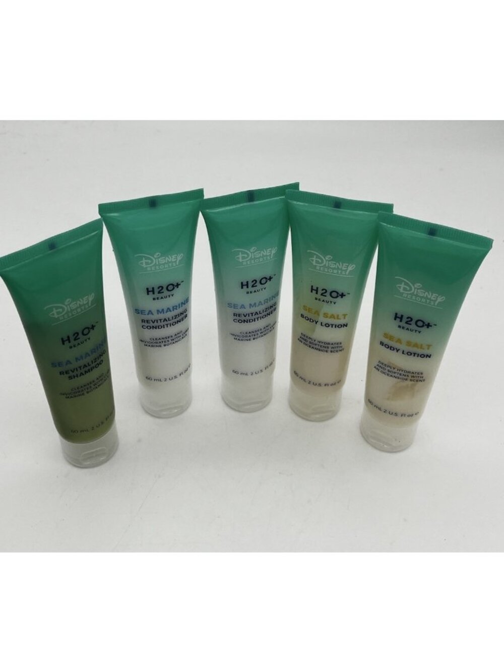 Disney Resorts H2O+ Sea Marine Revitalizing Shampoo Conditioner Salt Lotion 5pc